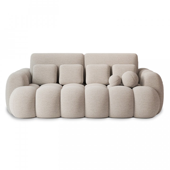 Canapé 3 places Marceau bouclette Beige