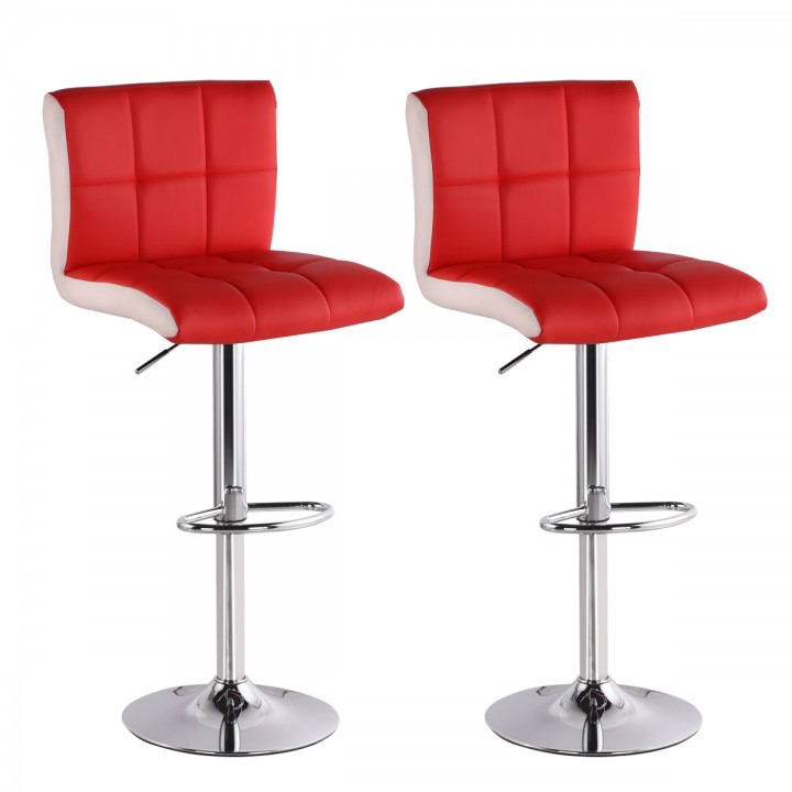 Lot de 2 tabourets de bar Magic Rouge