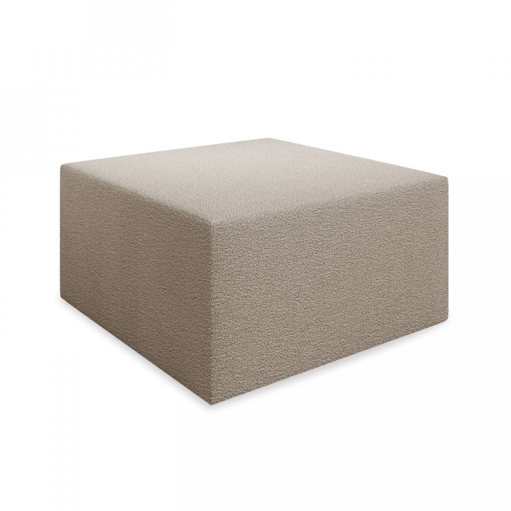 Pouf Carré XL Soren Bouclette Beige