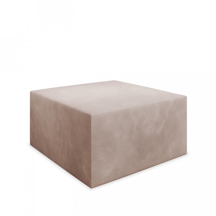 Pouf Carré XL Soren Velours Beige