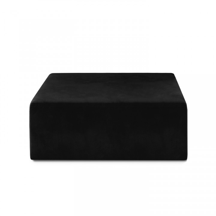 Pouf Carré XL Soren Velours Noir