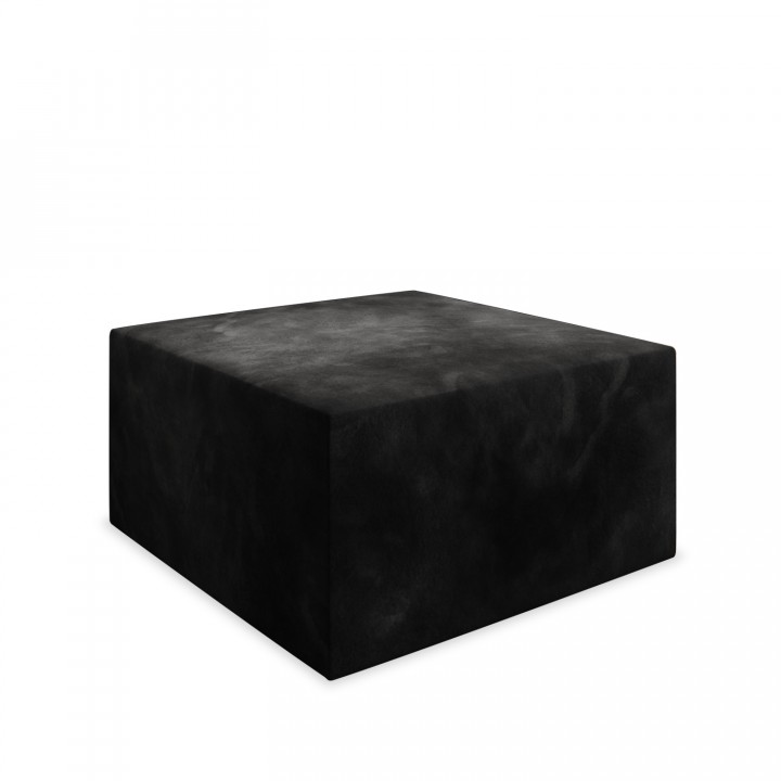 Pouf Carré XL Soren Velours Noir