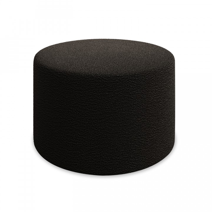 Pouf Rond XL Marki Bouclette Noir