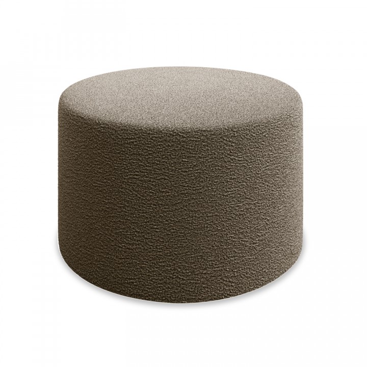 Pouf Rond XL Marki Bouclette Taupe
