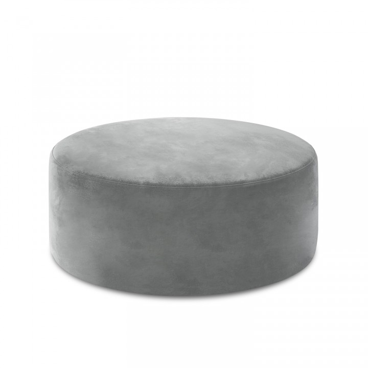 Pouf Rond XL Marki Velours Gris