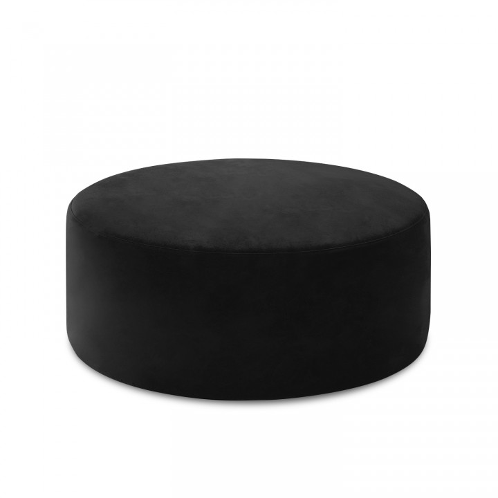 Pouf Rond XL Marki Velours Noir