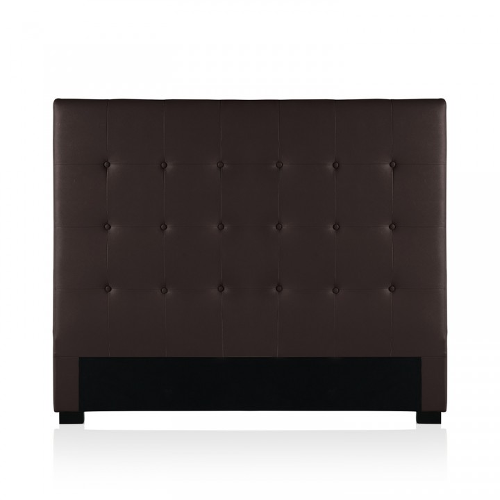 Tête de lit capitonnée Premium 140cm Marron
