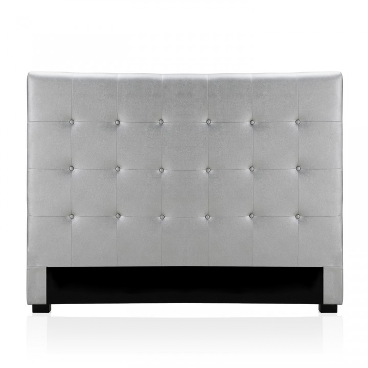 Tête de lit capitonnée Premium 160cm Argent