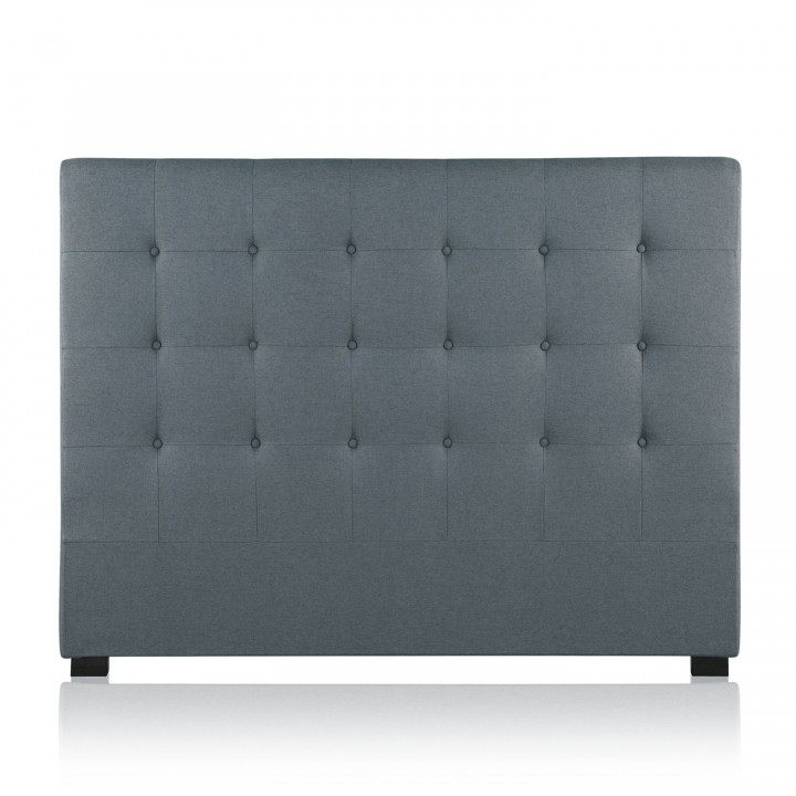 Tête de lit capitonnée Premium Tissu 160cm Gris