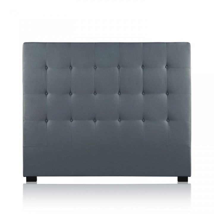Tête de lit capitonnée Premium Tissu 140cm Gris