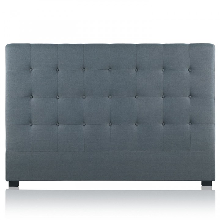 Tête de lit capitonnée Premium Tissu 180cm Gris