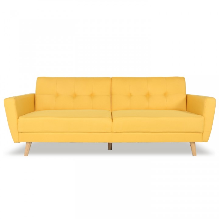 Canapé convertible Rafael Tissu Jaune