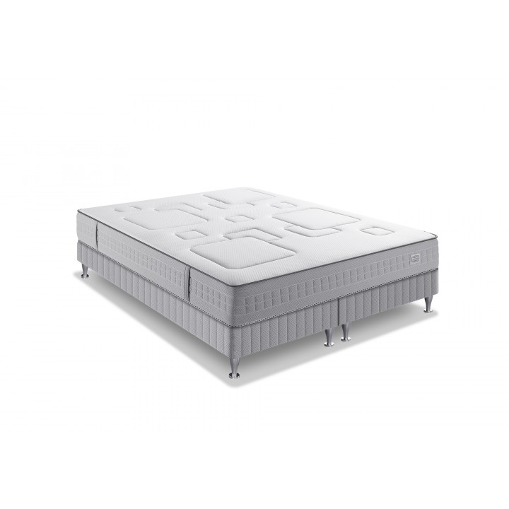 Ensemble Simmons Matelas 580 Ressorts Ensachés SW3 - EQUILIBRE + Sommier 2X80x200cm