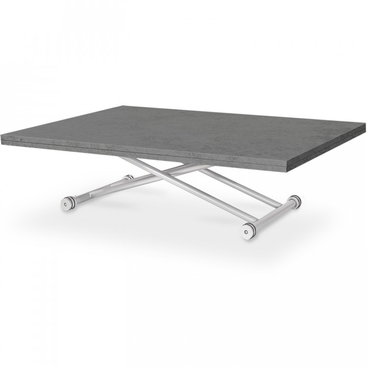 Table basse relevable Philadelphia XL Effet béton
