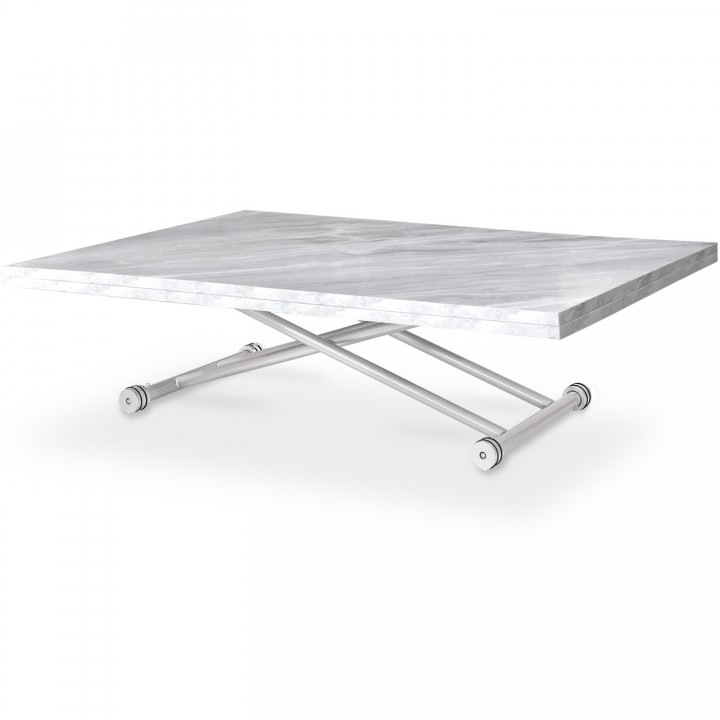 Table basse relevable Philadelphia XL Effet marbre