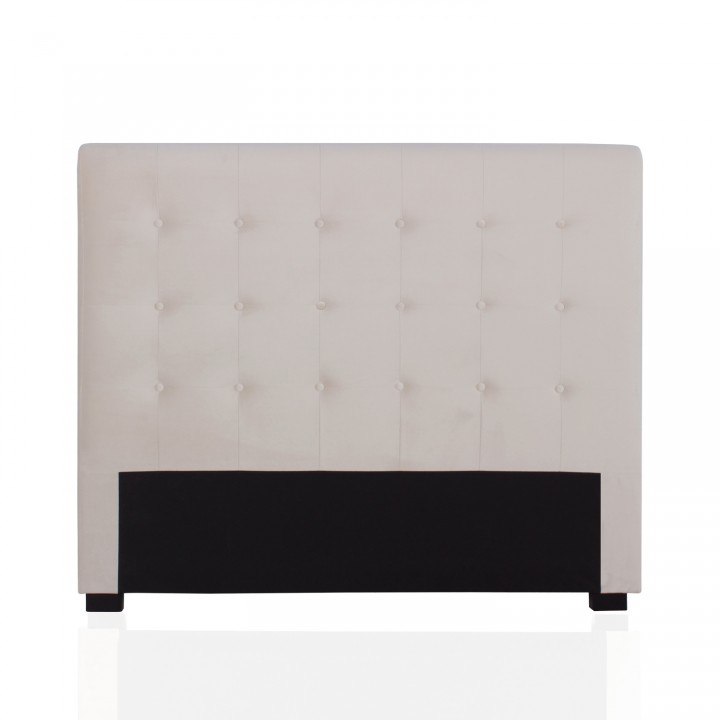 Tête de lit capitonnée Premium Velours 140cm Beige 