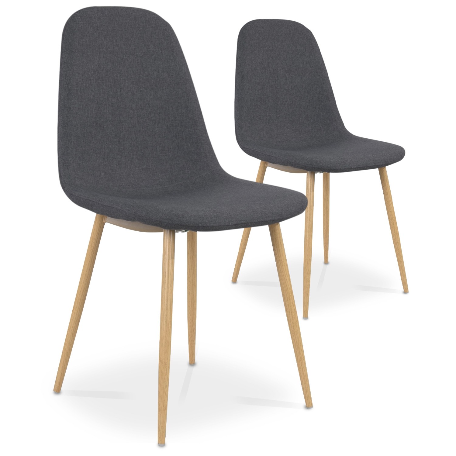 chaise tissu gris