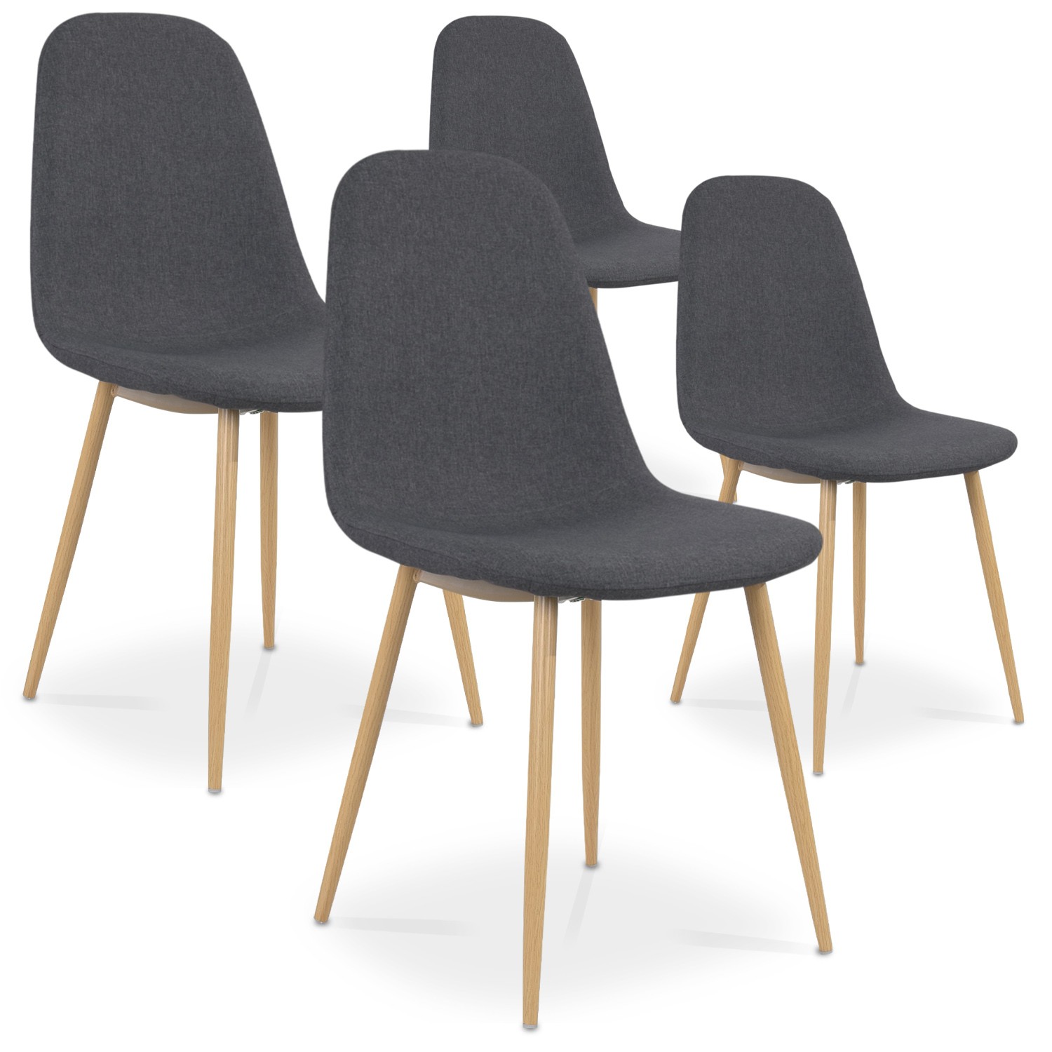 Chaises Scandinaves Grises