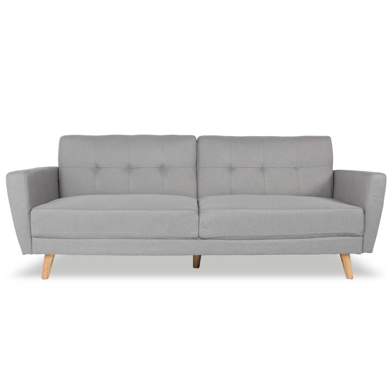 Canapé Convertible Tissu Gris