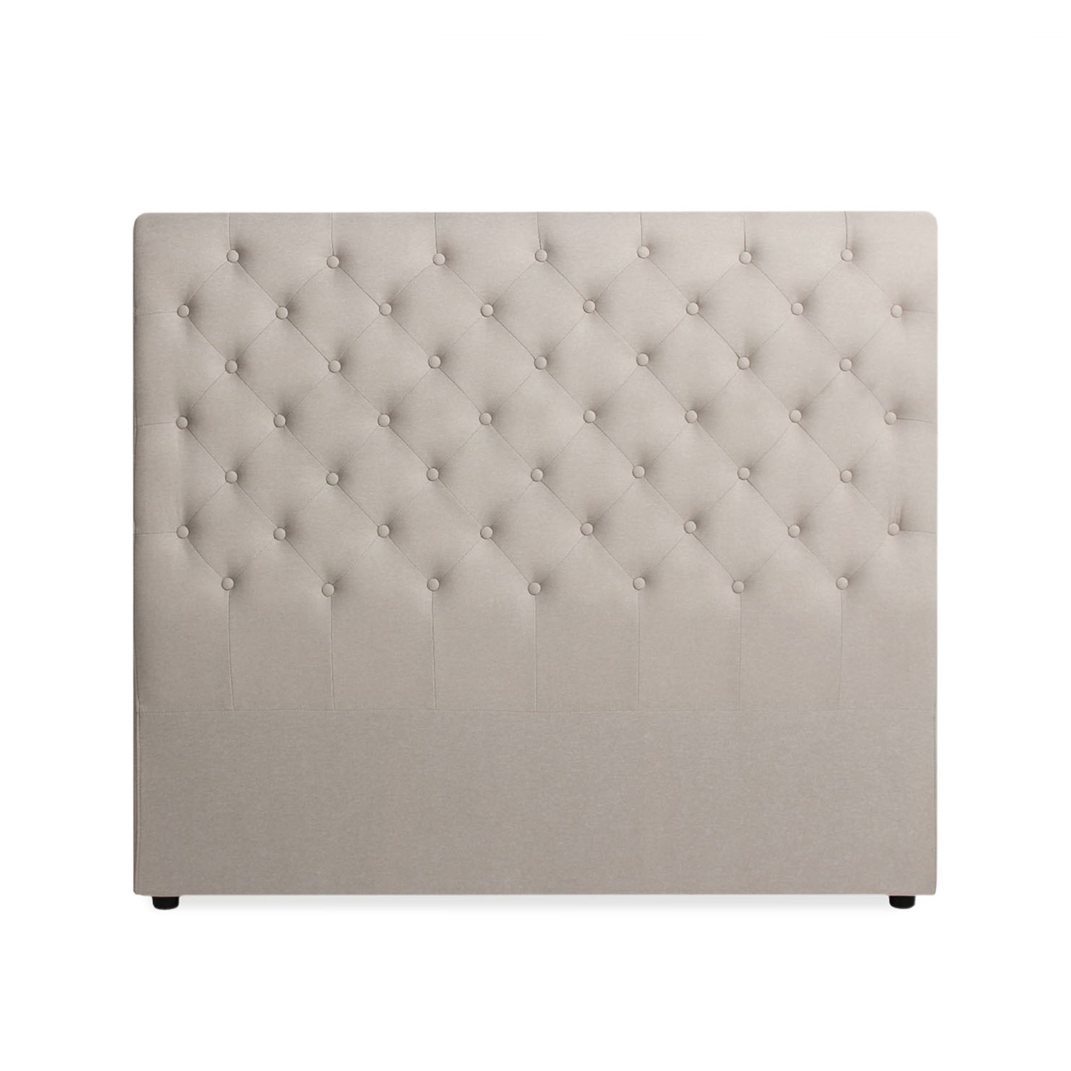 Tete De Lit Capitonnee Beige