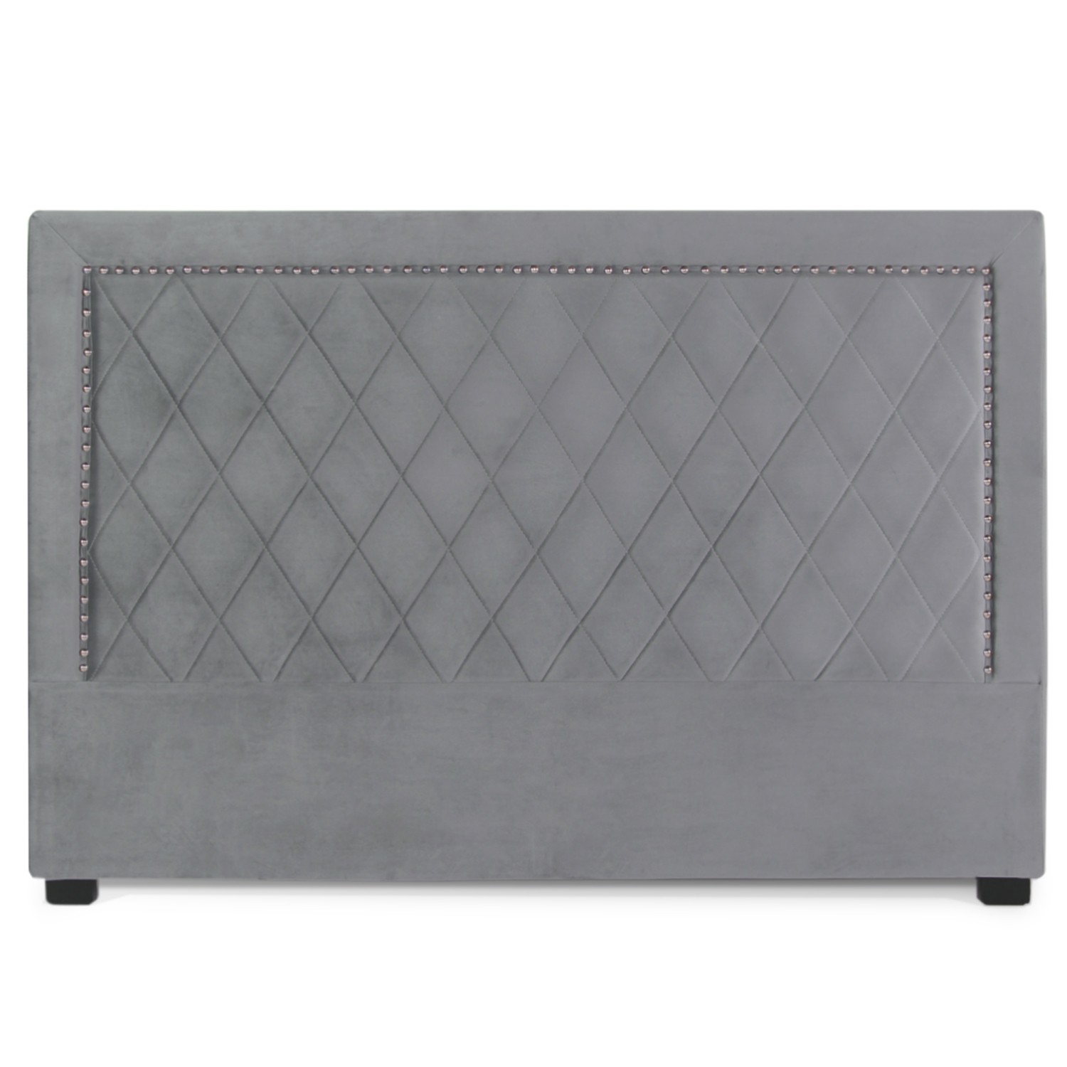 Tête de lit en tissu LUCA - Gris, Largeur - 140 cm - Maison