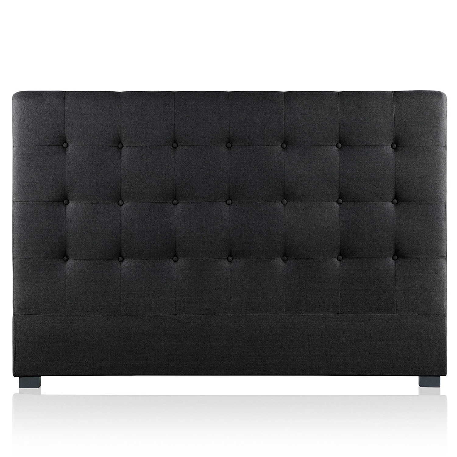 Tête de lit tissu noir et blanc - H120 cm - BAHIA