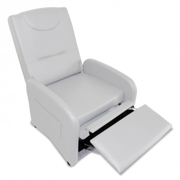 Fauteuil relax pliable Bristol Blanc