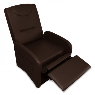 Fauteuil relax pliable Bristol Marron