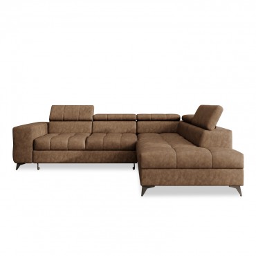  Canapé d'angle droit convertible Gaspard Vintage