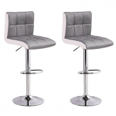 Lot de 2 tabourets de bar Magic Gris