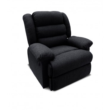 Fauteuil relax Norton tissu Noir