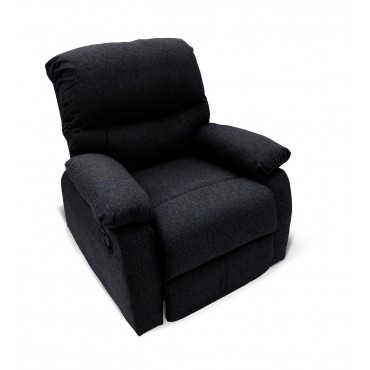 Fauteuil relax manuel Omis tissu Noir