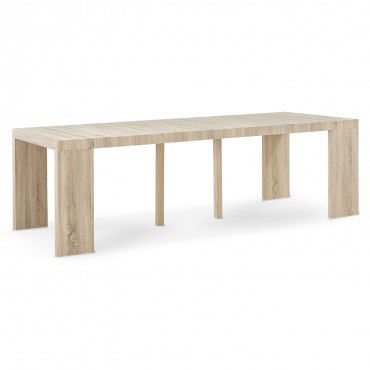 Table Console Extensible Oxalys XL Chêne Clair