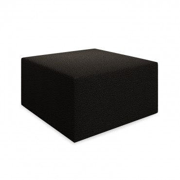 Pouf Carré XL Soren Bouclette Noir