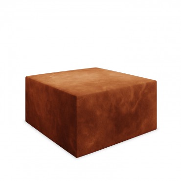 Pouf Carré XL Soren Velours Terracotta