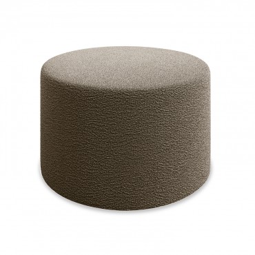 Pouf Rond XL Marki Bouclette Taupe