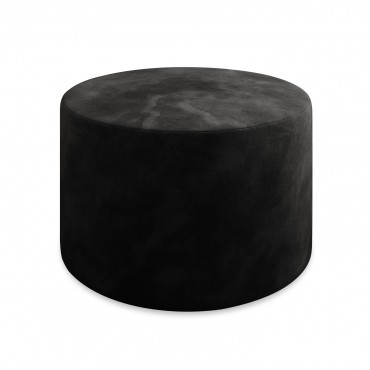 Pouf Rond XL Marki Velours Noir