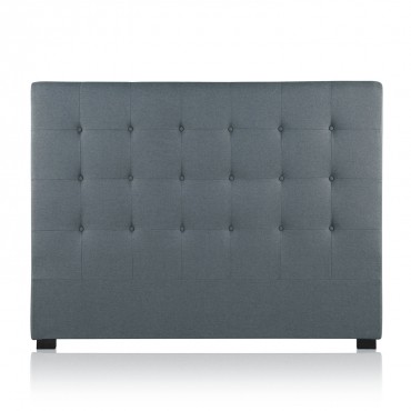 Tête de lit capitonnée Premium Tissu 160cm Gris