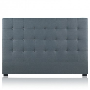 Tête de lit capitonnée Premium Tissu 180cm Gris