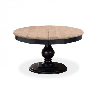 Table ronde extensible en bois massif Héloïse