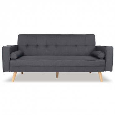 Canapé convertible scandinave Tao Tissu Gris foncé