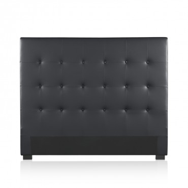 Tête de lit capitonnée Premium 140cm Noir