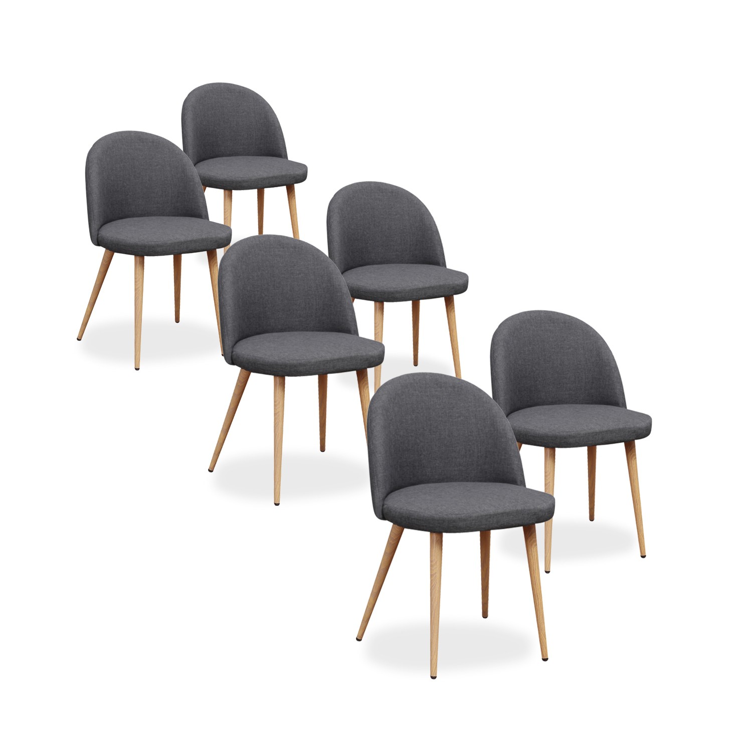Chaises Scandinaves Lot De 6