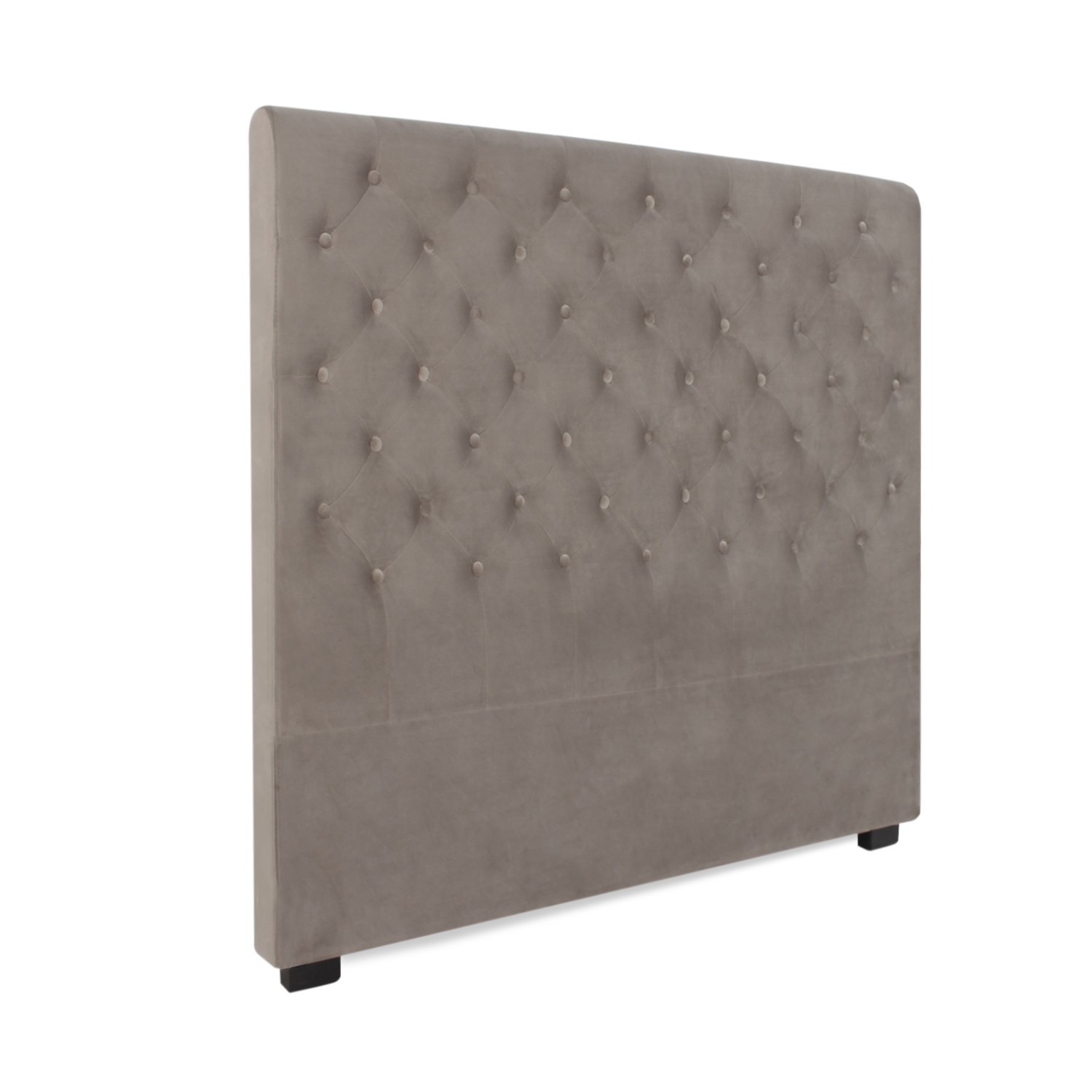 Tête De Lit Capitonnée En Velours amor 90cm Rouge - Paris Prix