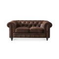 Canapé Chesterfield 2 Places Vintage