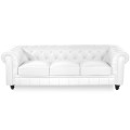 Canapé Chesterfield 3 Places Regency Blanc