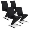 Lot de 4 chaises design Delano Noir