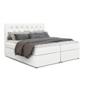 Lit coffre + matelas Celestin 160cm Blanc