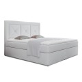 Lit coffre + matelas Gabriel 180cm Blanc