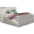 Lit coffre + matelas Sacha 160cm Blanc